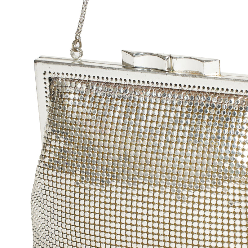 Vintage Silver Mesh Bag - View 1