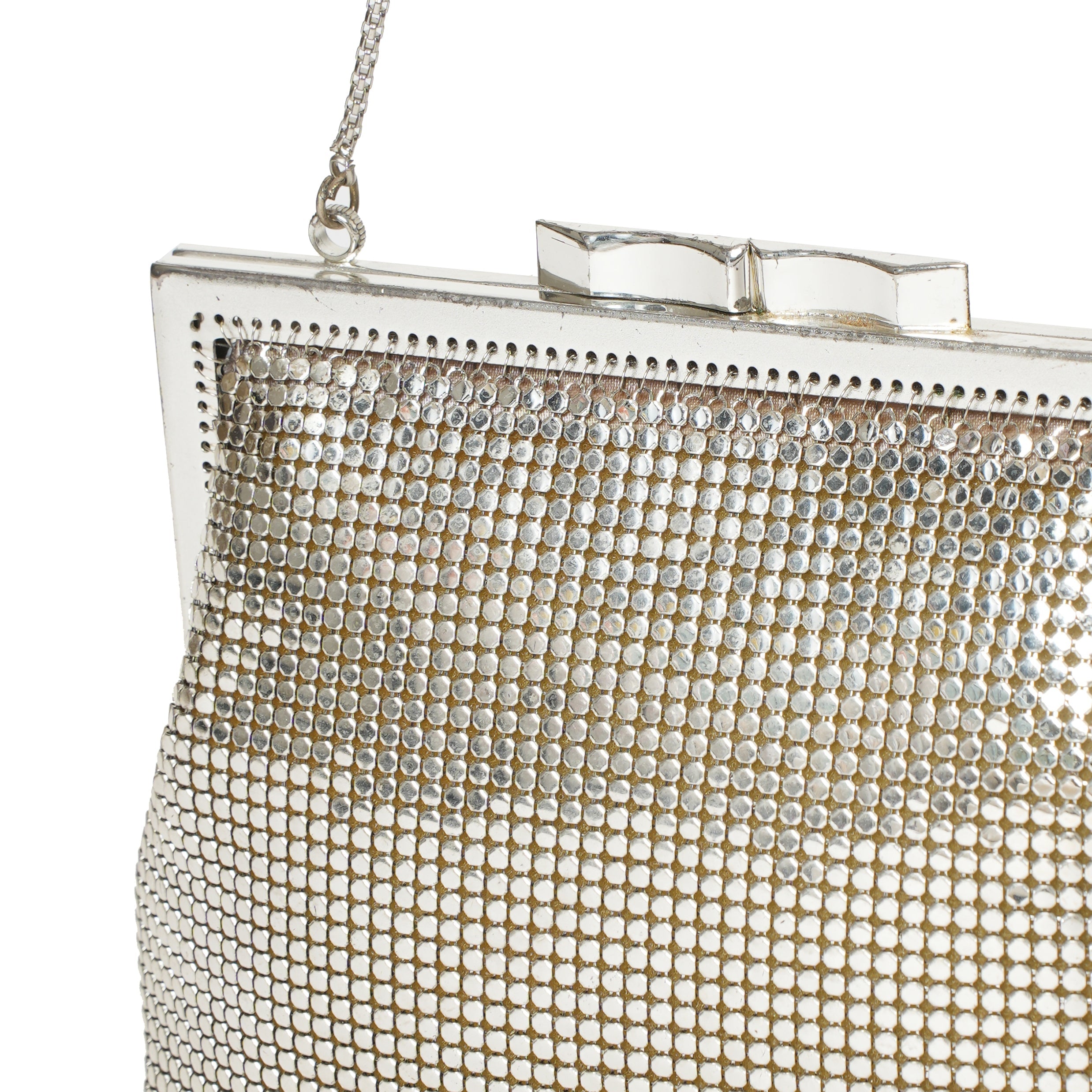 Vintage Silver Mesh Bag - View 1