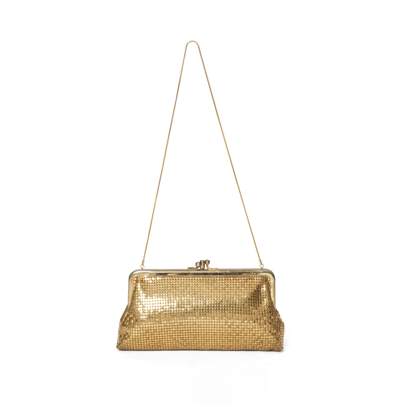 Vintage Gold Mesh Bag - View 1