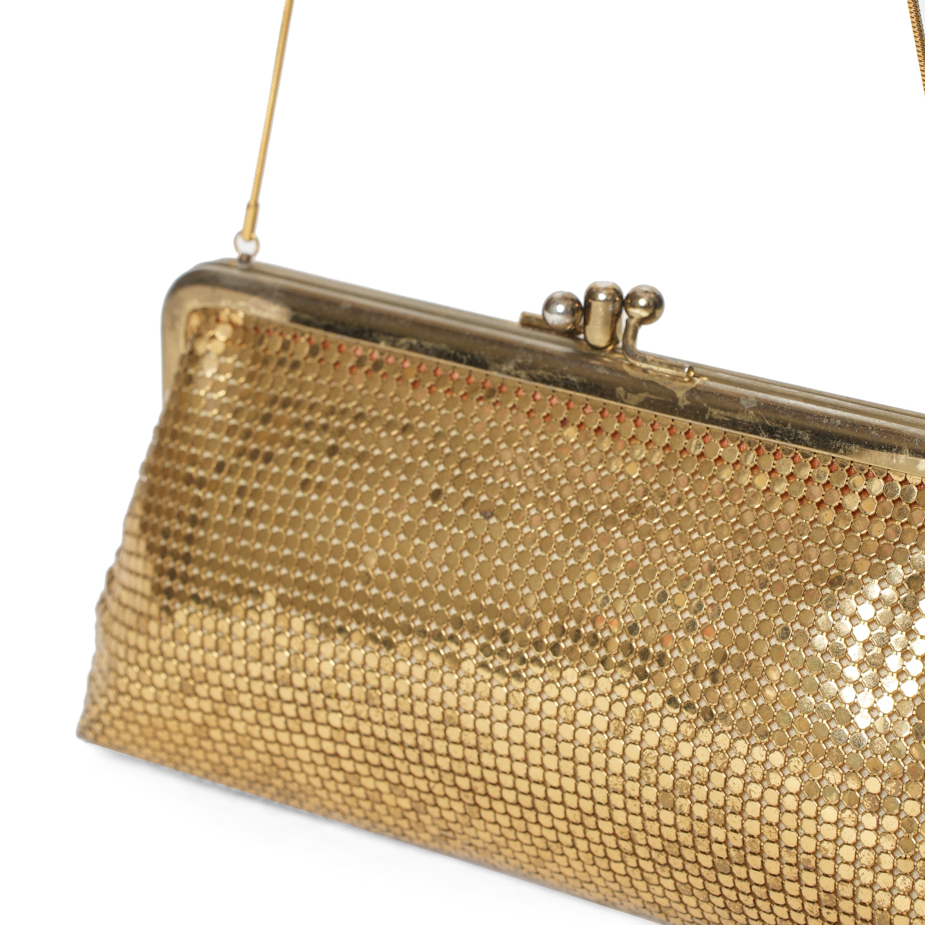 Vintage Gold Mesh Bag - View 3