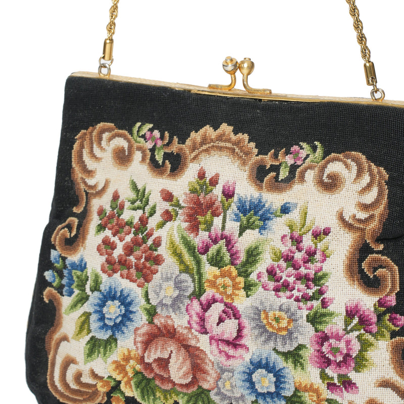 Vintage Petit Point Bag - View 1