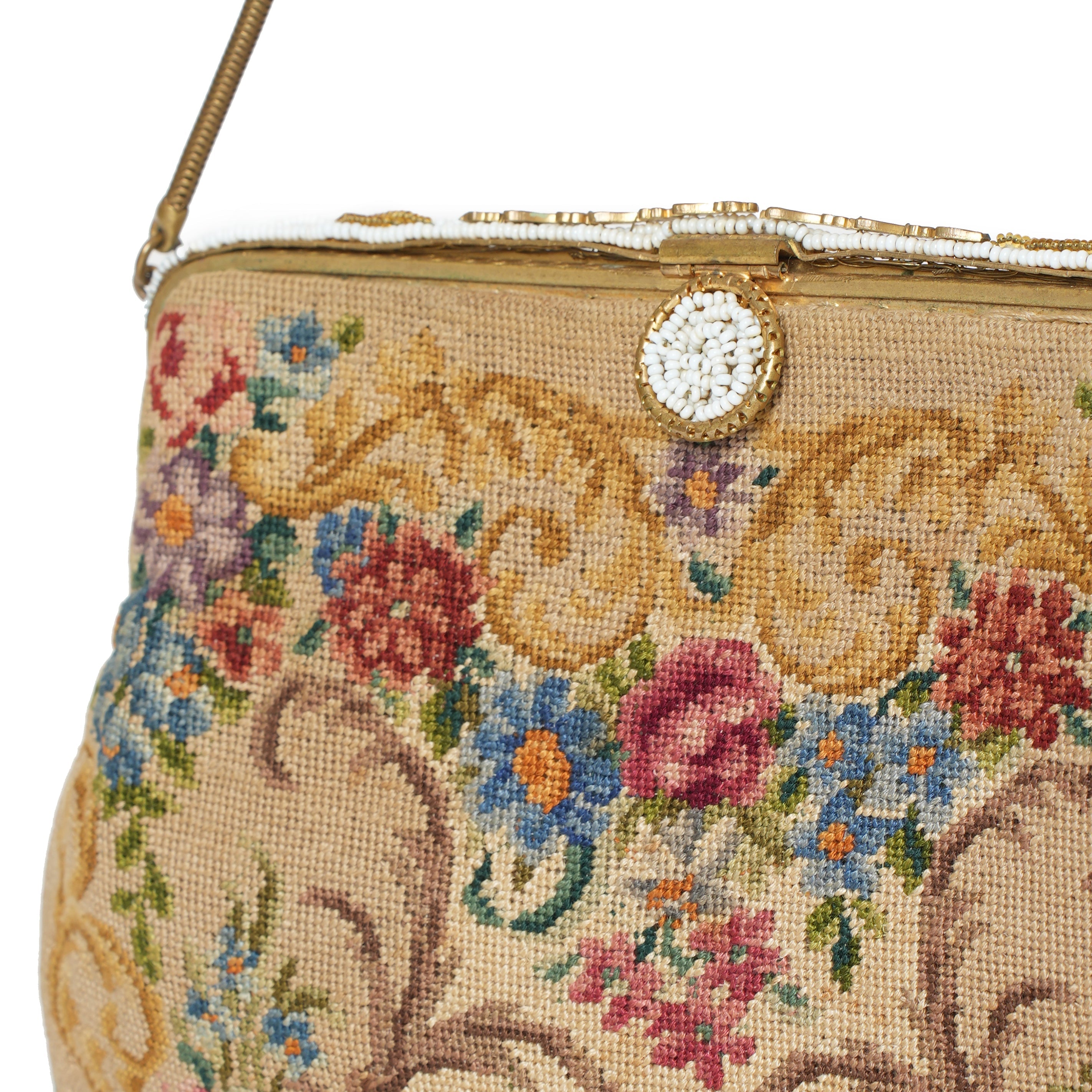 Vintage Petit Point Bag - View 2