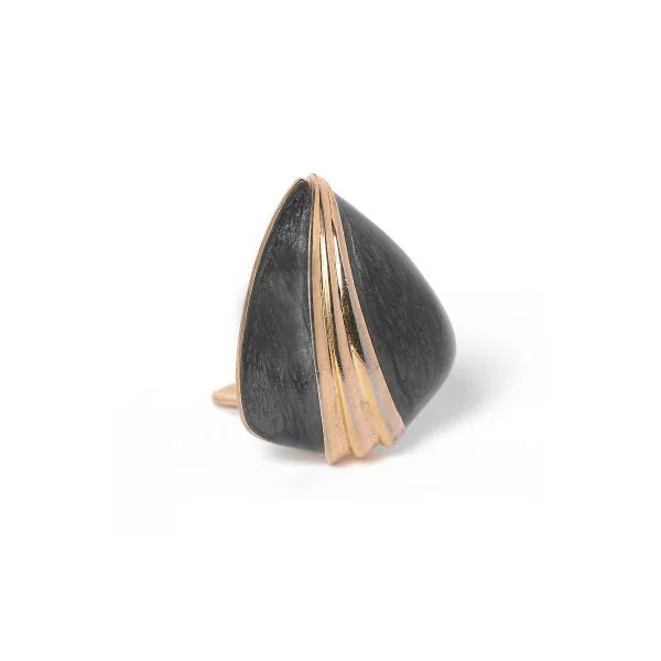 Vinatge Grey Enamel Earrings - beg borrow steal studio