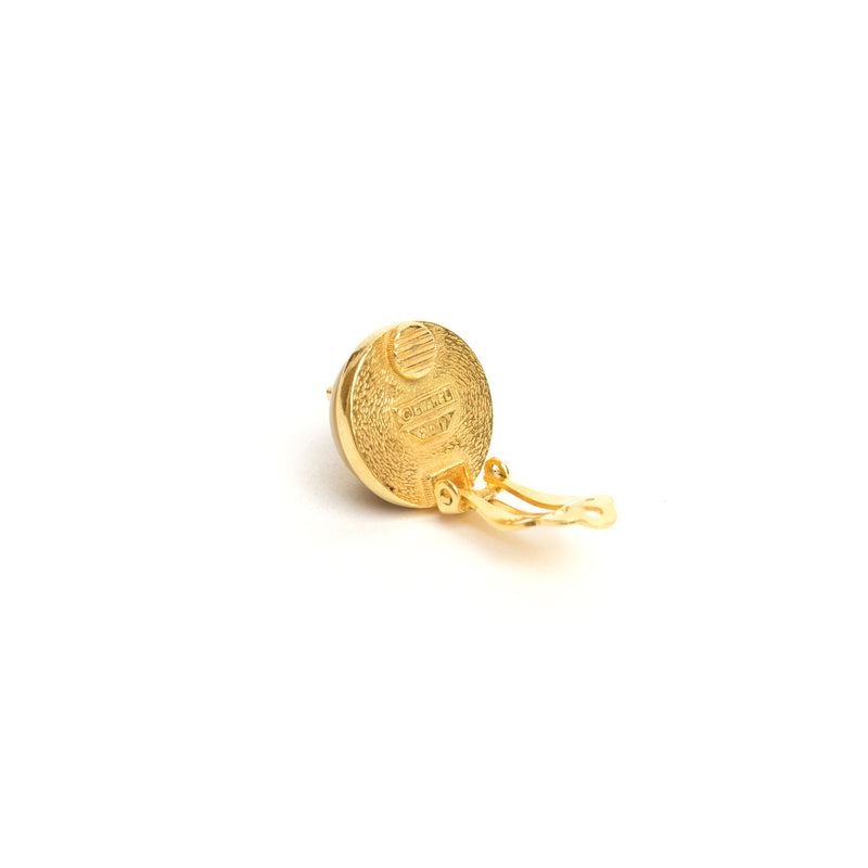 VINTAGE CHANEL FAUX TORTOISESHELL EARRINGS - beg borrow steal studio