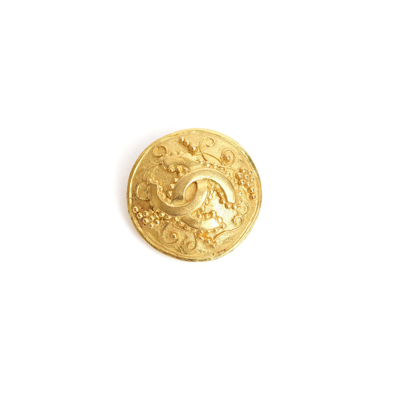 VINTAGE CHANEL CC GRAPEVINE ROUND EARRINGS - beg borrow steal studio