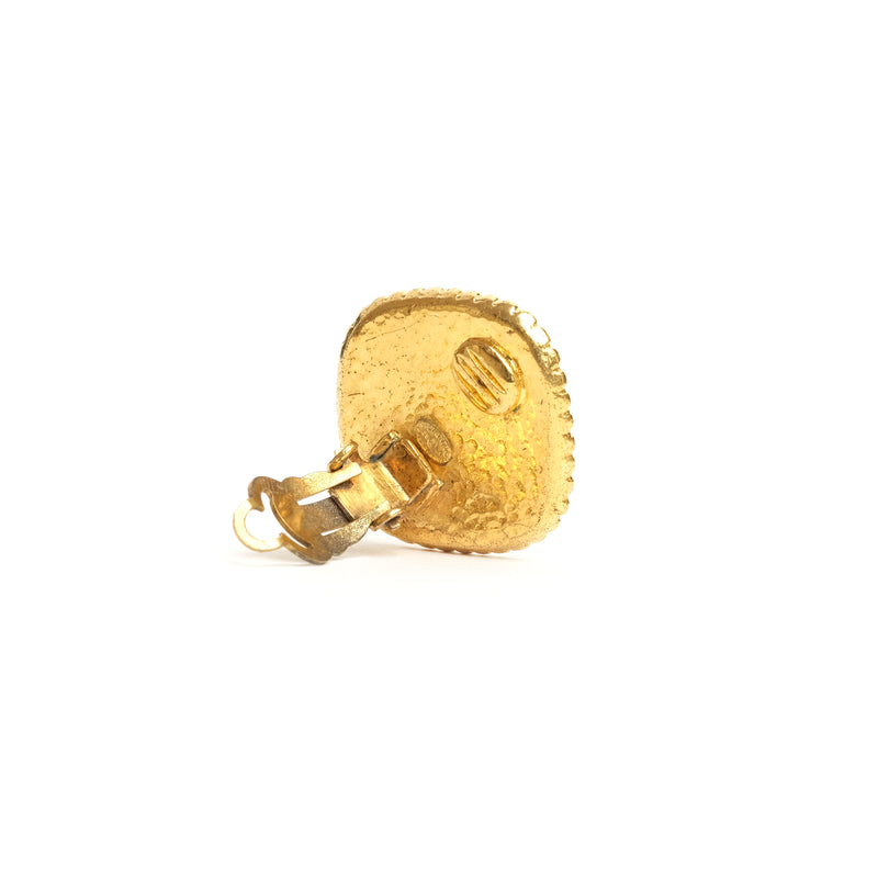VINTAGE CHANEL CUSHION SQUARE CC EARRINGS - beg borrow steal studio