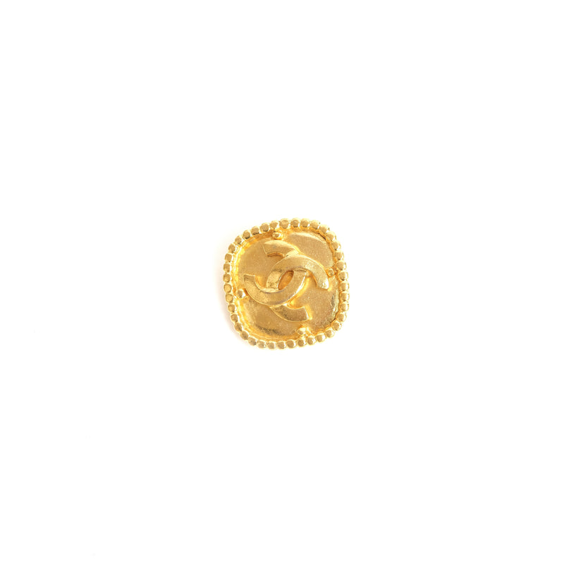 VINTAGE CHANEL CUSHION SQUARE CC EARRINGS - beg borrow steal studio