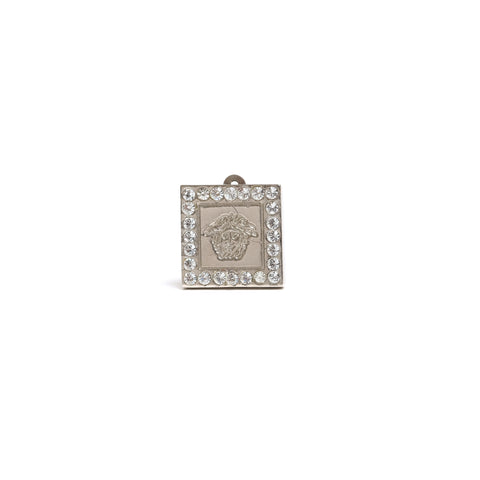 VINTAGE GIANNI VERSACE MEDUSA SQUARE STUD EARRINGS - beg borrow steal studio