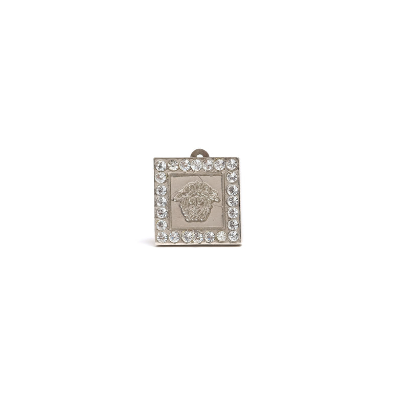 VINTAGE GIANNI VERSACE MEDUSA SQUARE STUD EARRINGS - beg borrow steal studio