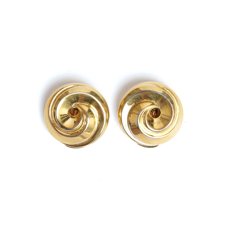 VINTAGE CHRISTIAN DIOR SWIRL EARRINGS - beg borrow steal studio