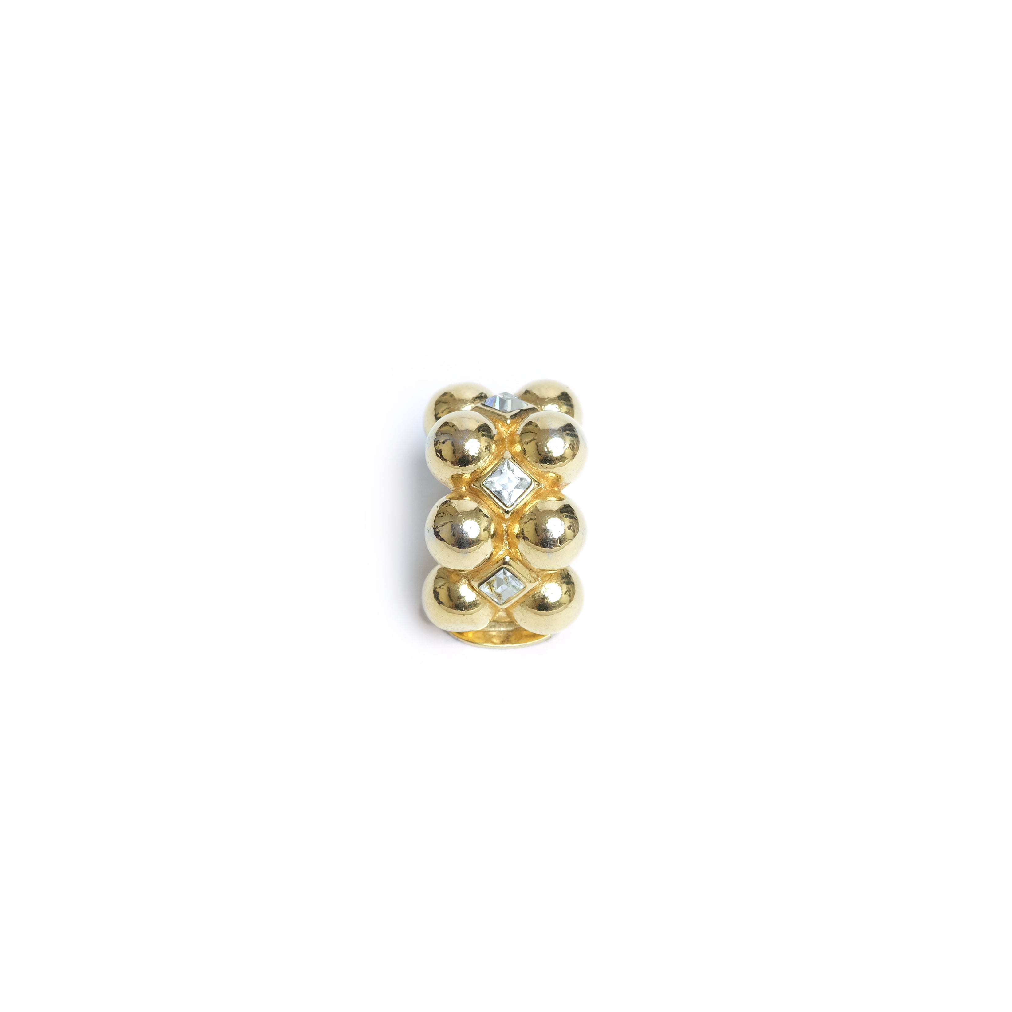 VINTAGE CHRISTIAN DIOR RHINESTONE EARRINGS - beg borrow steal studio
