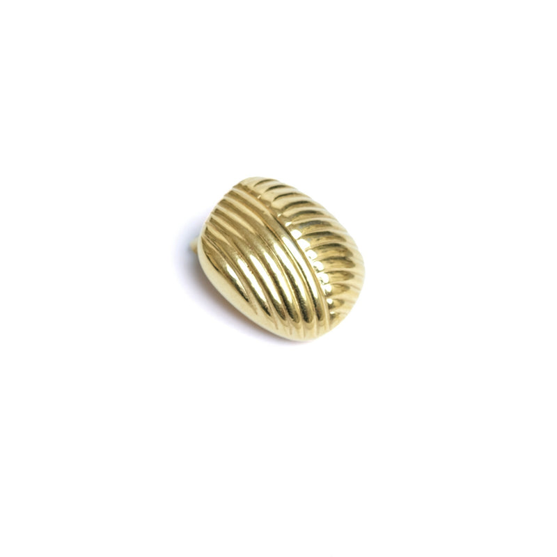 VINTAGE CHRISTIAN DIOR CROSS RIBBED EARRINGS - beg borrow steal studio