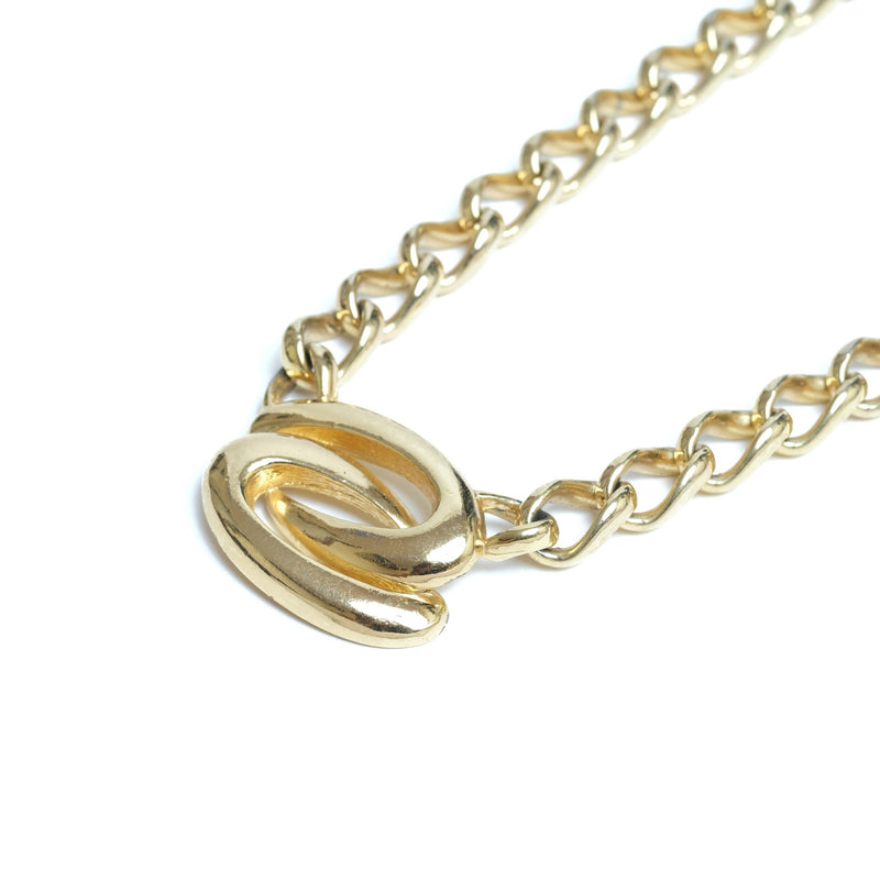 Vintage Christmas Dior Logo Necklace - Beg Borrow Steal Studio