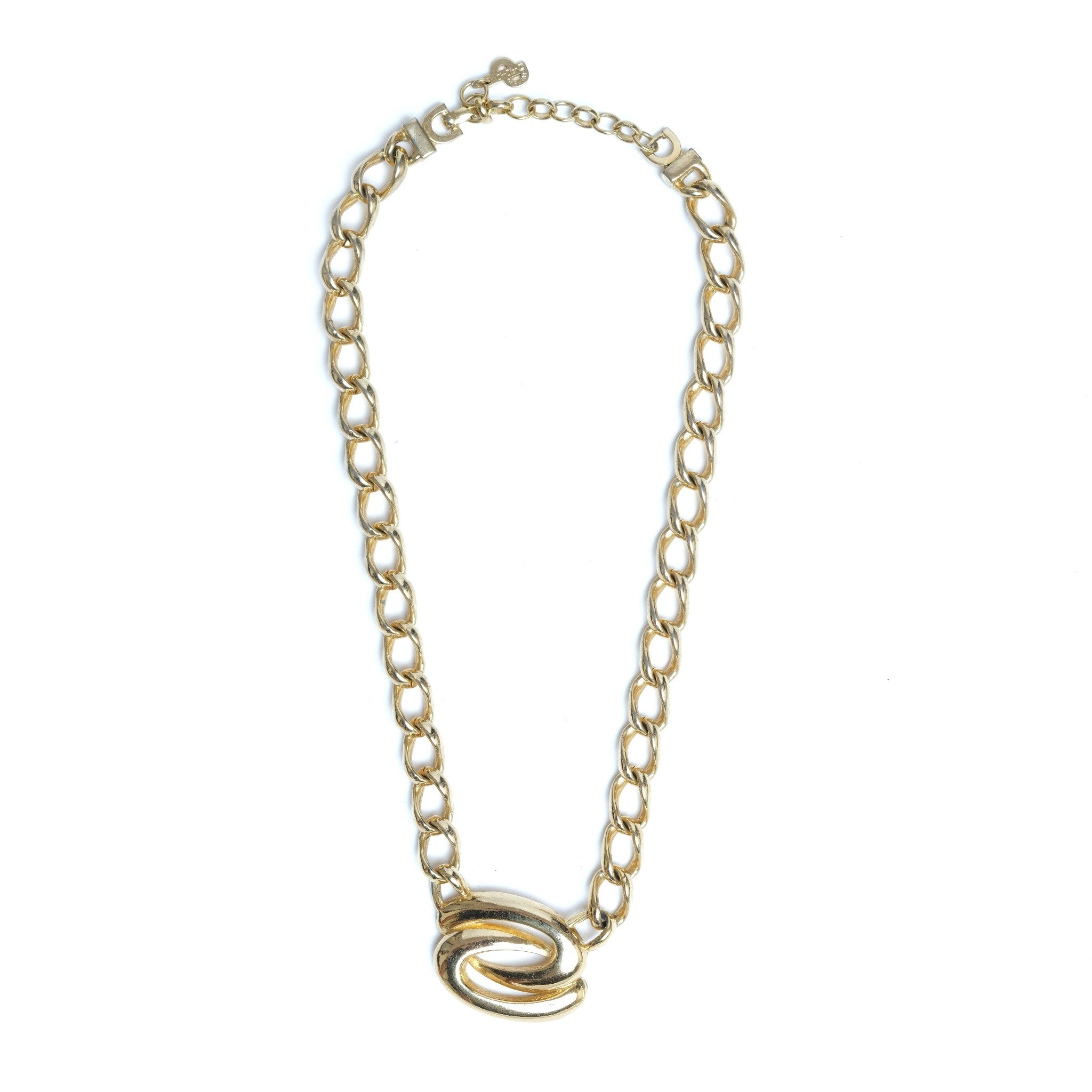 Vintage Christmas Dior Logo Necklace - Beg Borrow Steal Studio