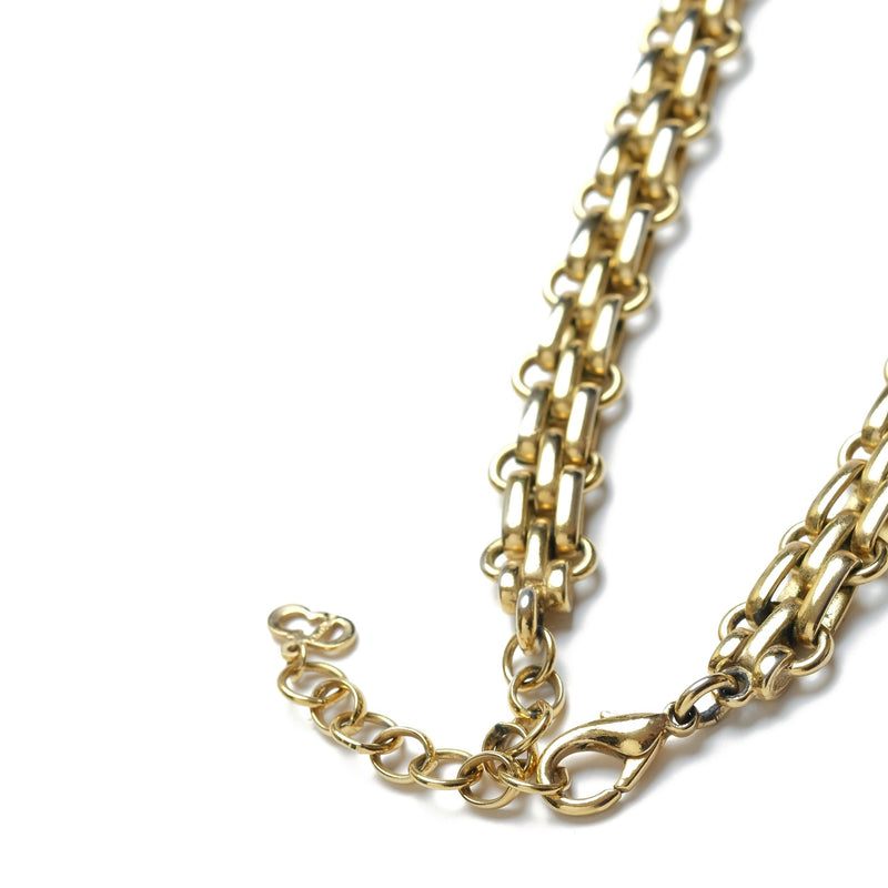 Vintage Christian Dior Chunky Textured Link Chain Necklace - Beg Borrow Steal Studio