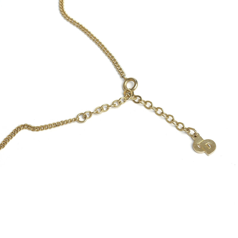 Vintage Christian Dior Monogram Round Coin Medallion Necklace - Beg Borrow Steal Studio