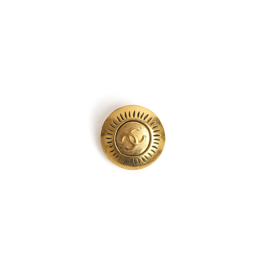 VINTAGE CHANEL SWIRL CC ROUND EARRINGS
