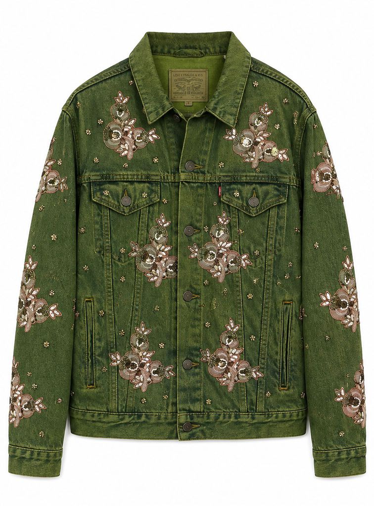 Vintage Levi's x Sabyasachi embroidery Upcycle Jacket