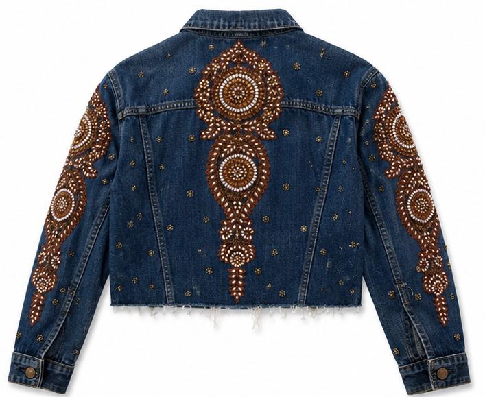 Vintage Levi's x Sabyasachi embroidery Upcycle Jacket