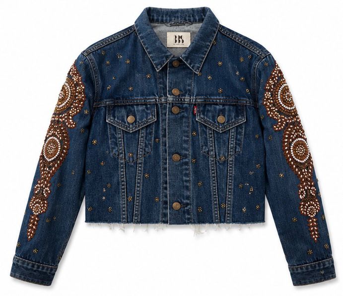 Vintage Levi's x Sabyasachi embroidery Upcycle Jacket