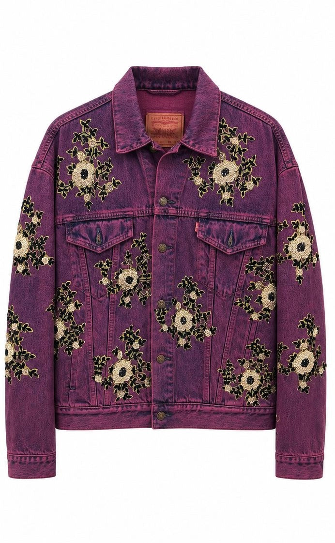 Vintage Levi's x Sabyasachi embroidery Upcycle Jacket