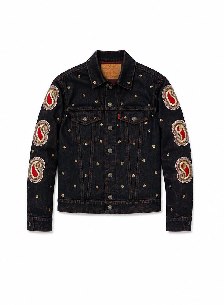 Vintage Levi's x Sabyasachi embroidery Upcycle Jacket