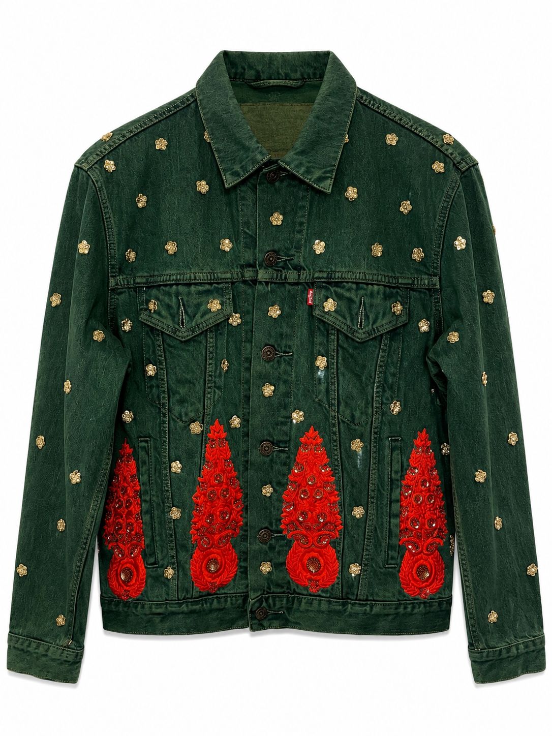 Vintage Levi's x Sabyasachi embroidery Upcycle Jacket