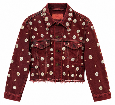Vintage Upcycled Sabyasachi Jacket - Front View - BBS_DJK061