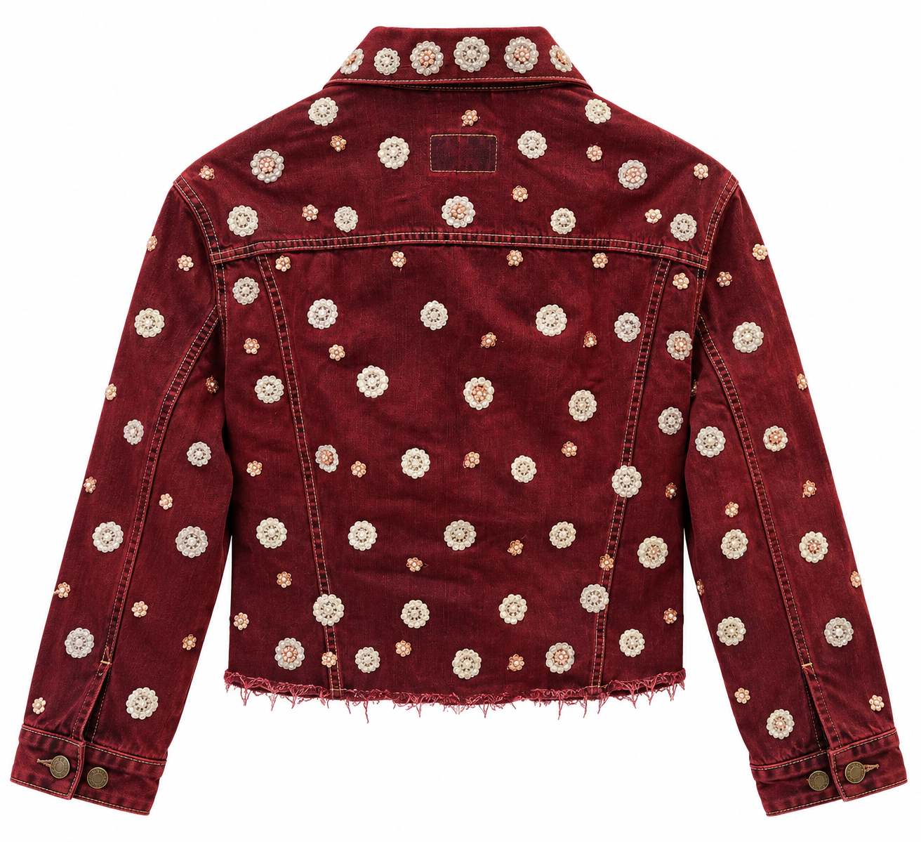 Vintage Upcycled Sabyasachi Jacket - Back View - BBS_DJK061