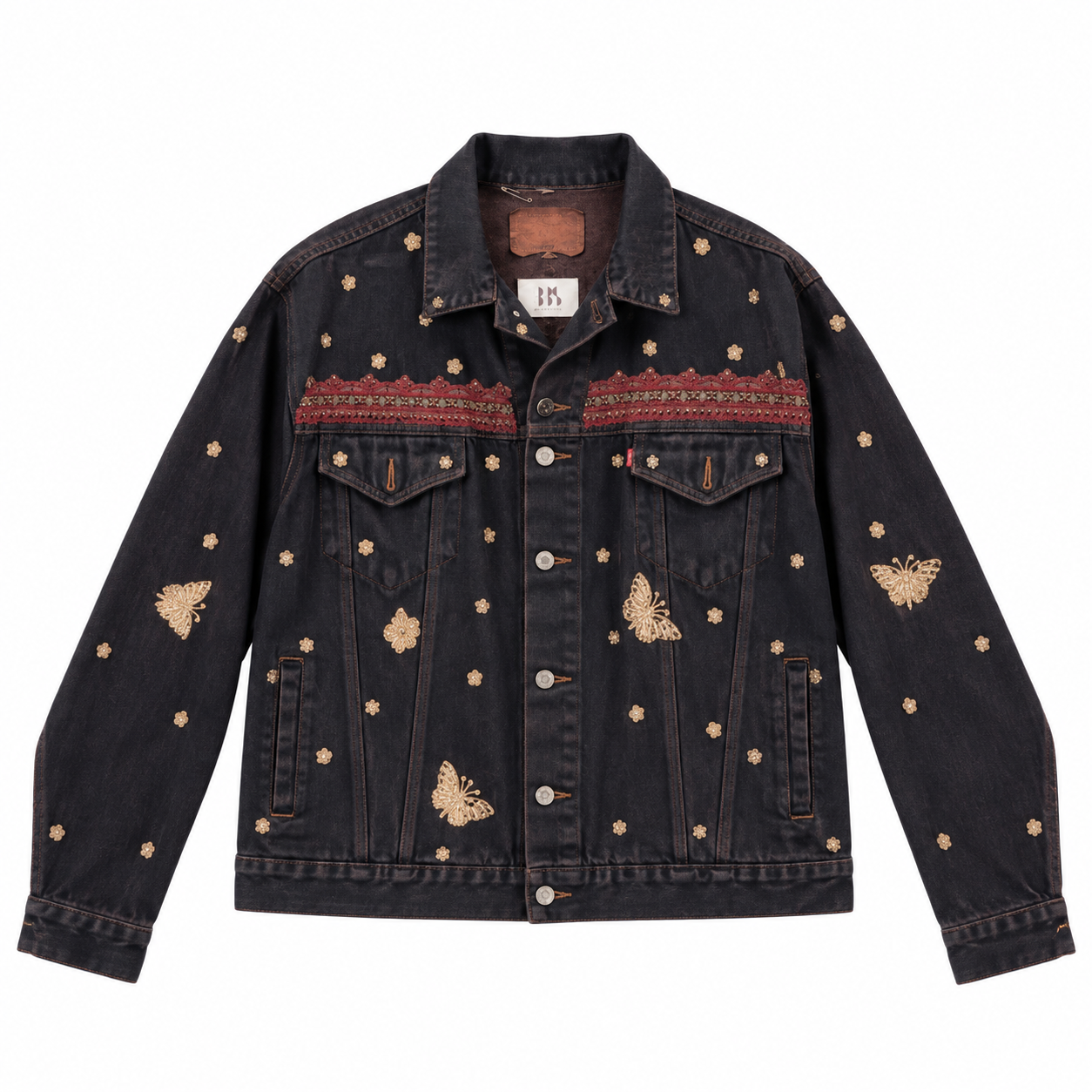 Vintage Upcycled Sabyasachi Jacket - Front View - BBS_DJK064