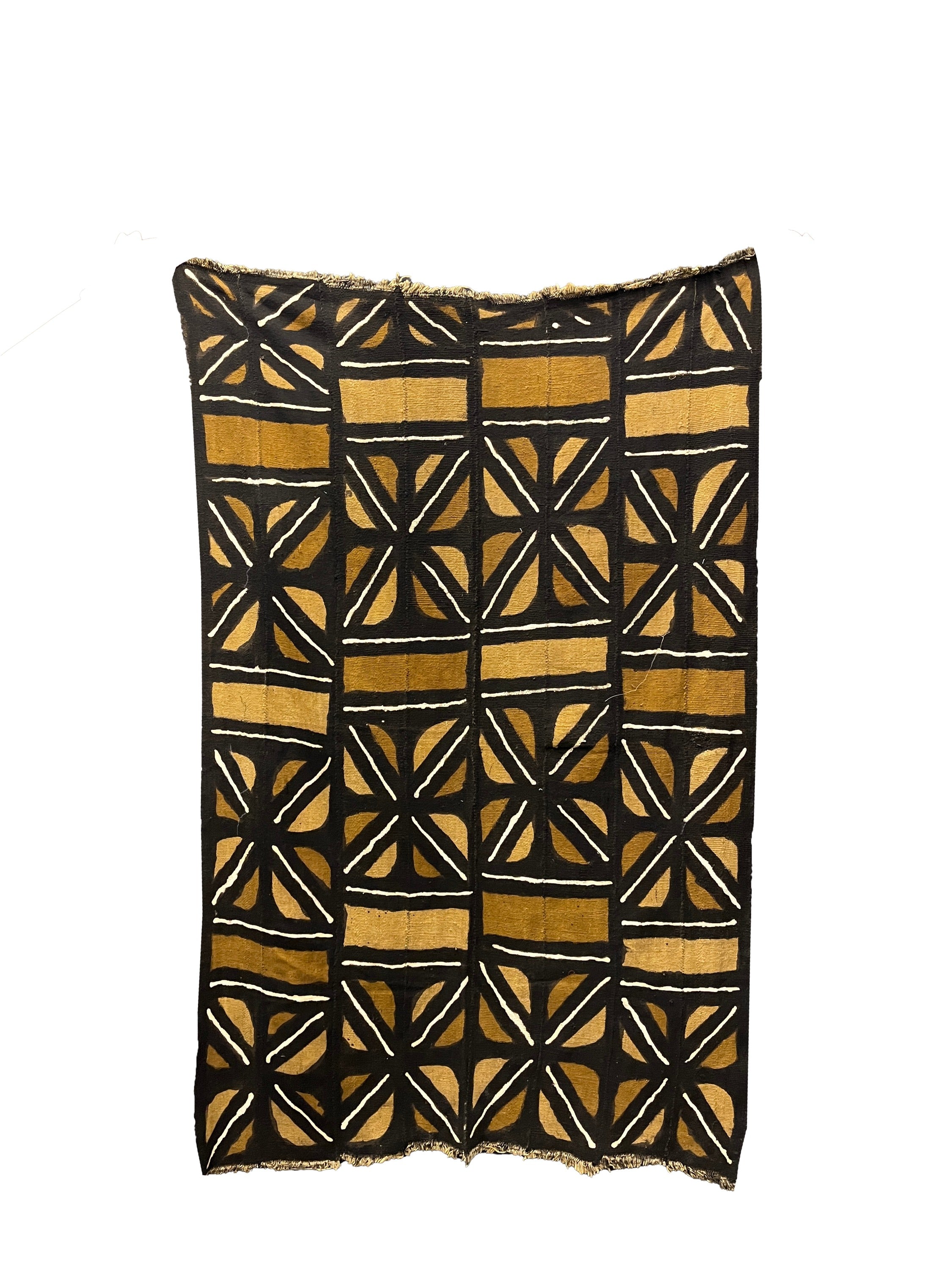 African Mud Cloth Handwoven and Dyed with Fermented Mud - BBS_T002 (1)