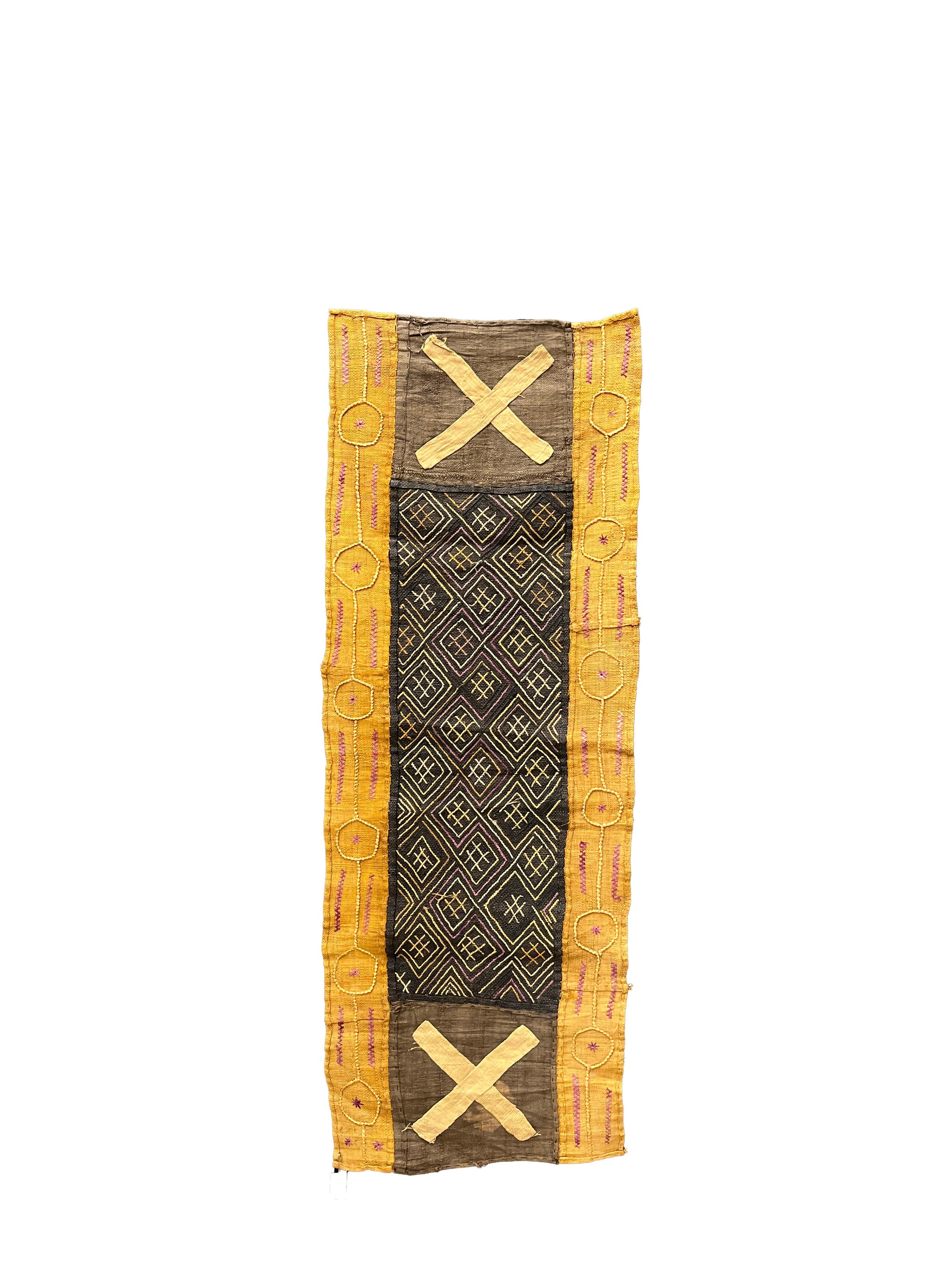 Vintage African Rafia Kuba Cloth 1960's, Made in Africa - BBS_T008 (1)