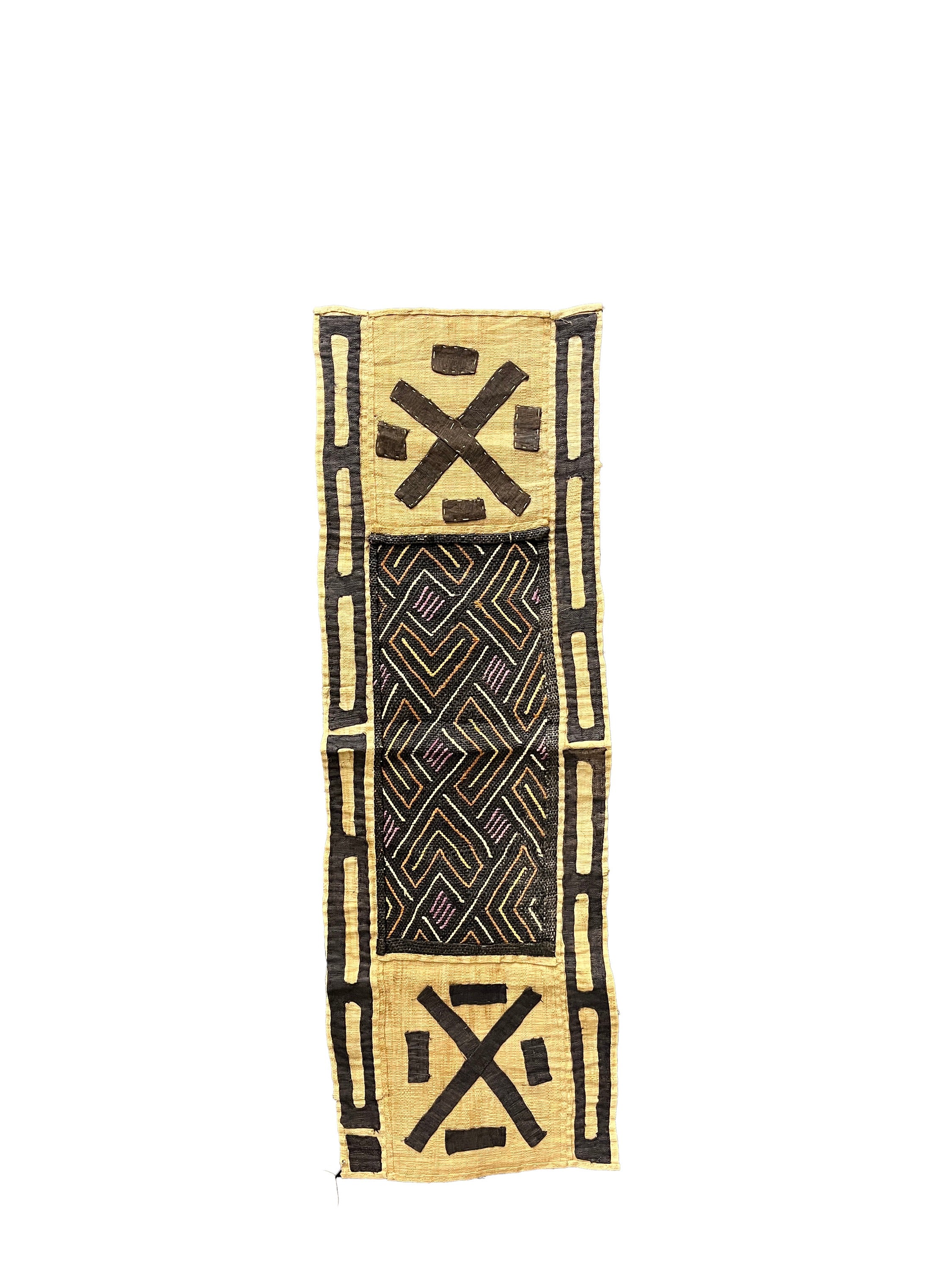 Vintage African Rafia Kuba Cloth 1960's, Made in Africa - BBS_T009 (1)