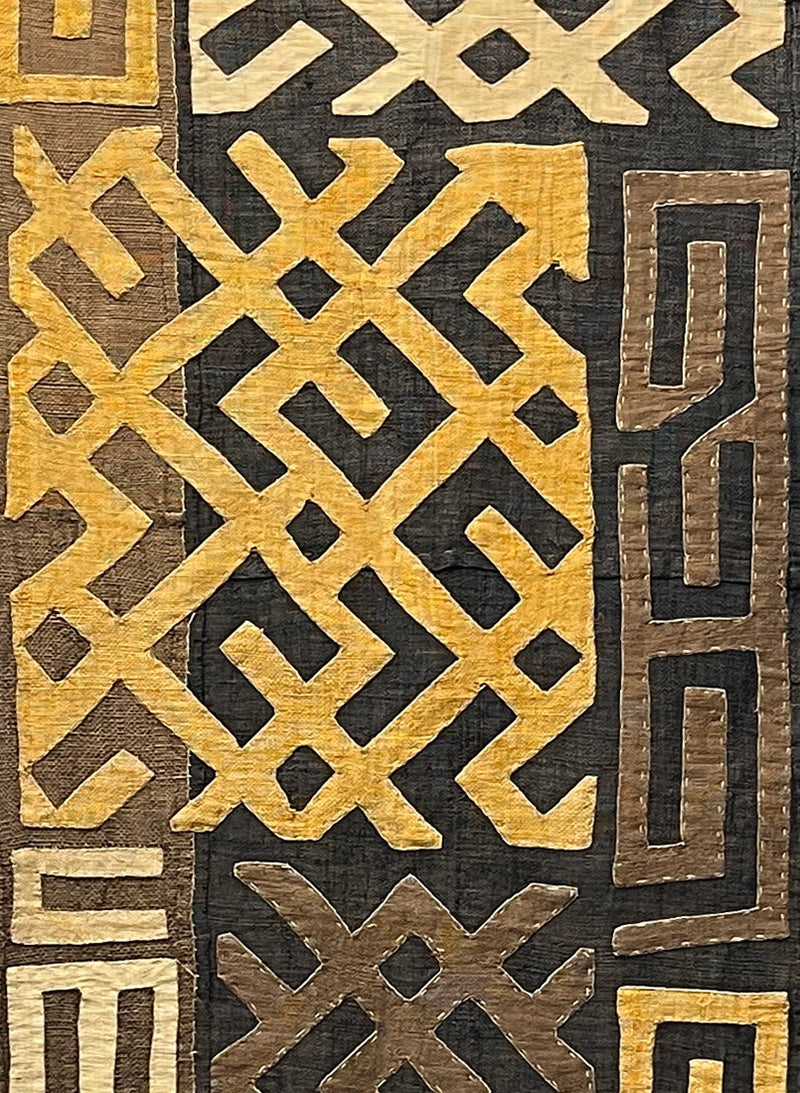 Vintage African Rafia Kuba,1960's - BBS_T011 (Closeup Detail)