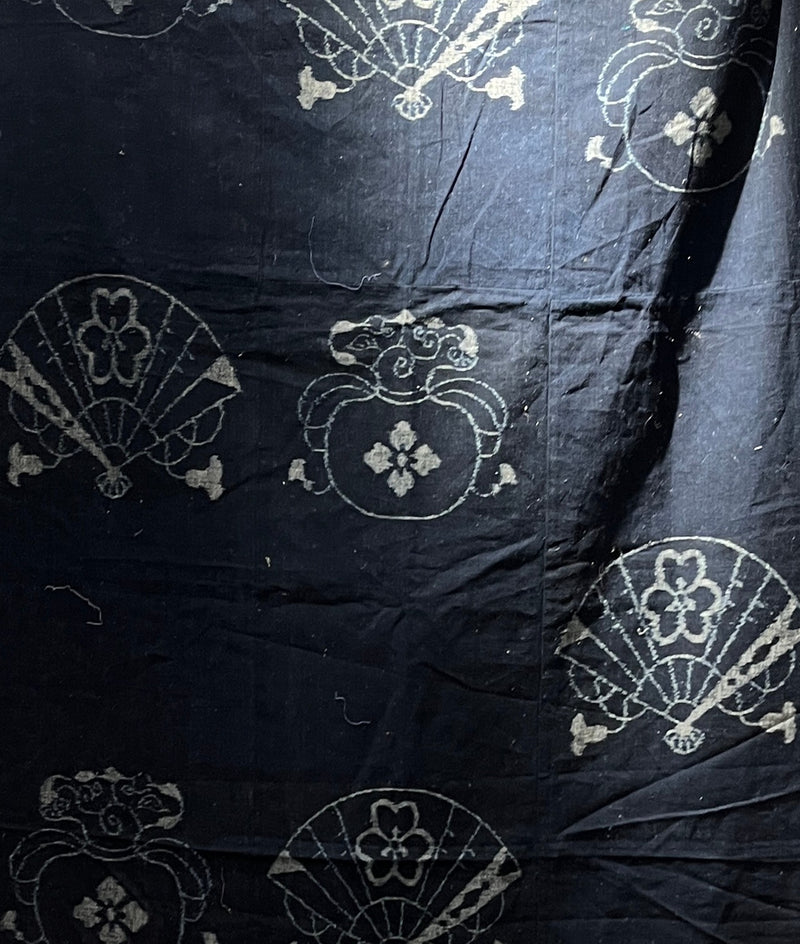 Vintage Japanese Indigo Kasri - BBS_T015 (Closeup Detail)