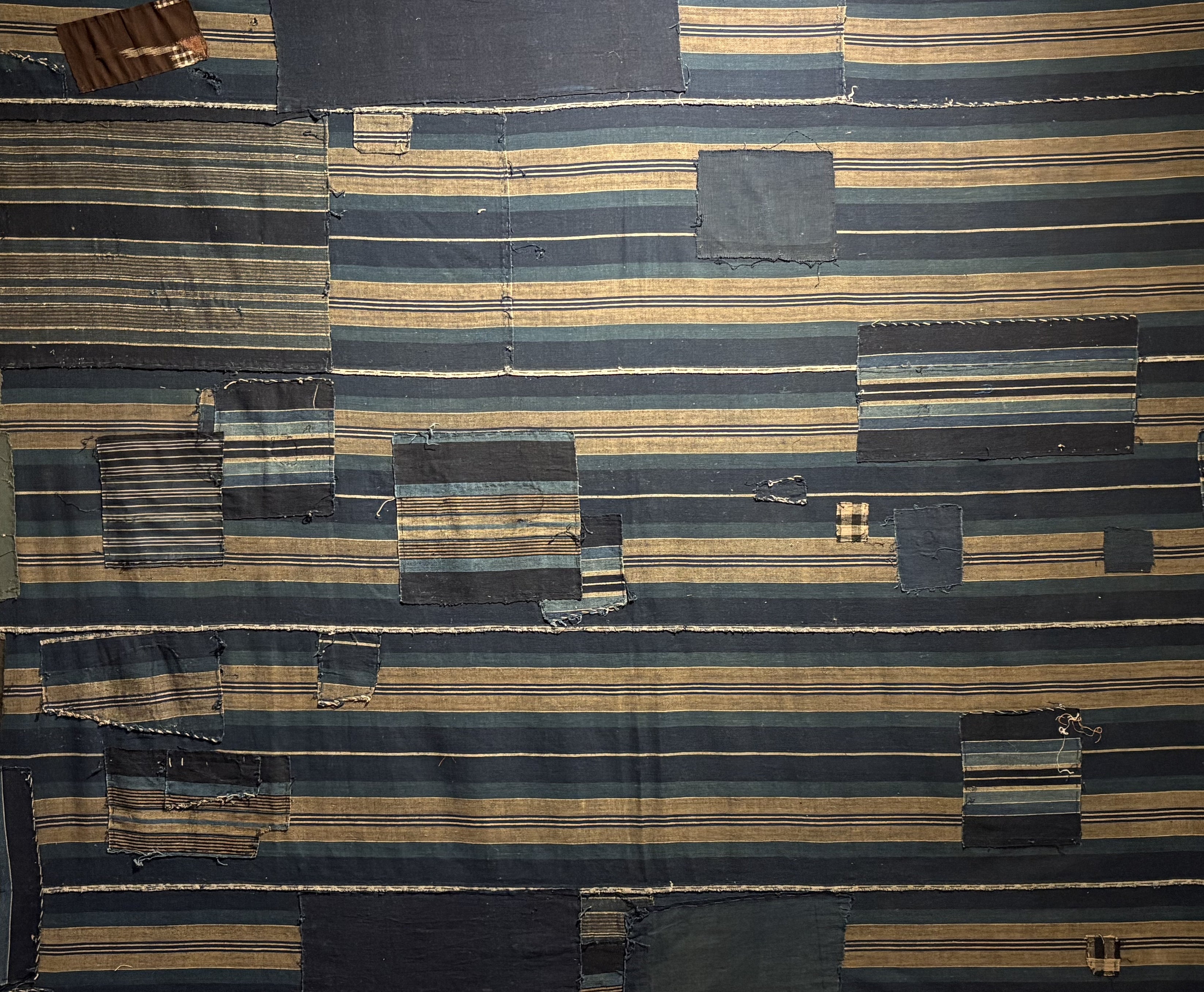 Vintage Japanese Indigo Boro - BBS_T020 (Closeup Detail)