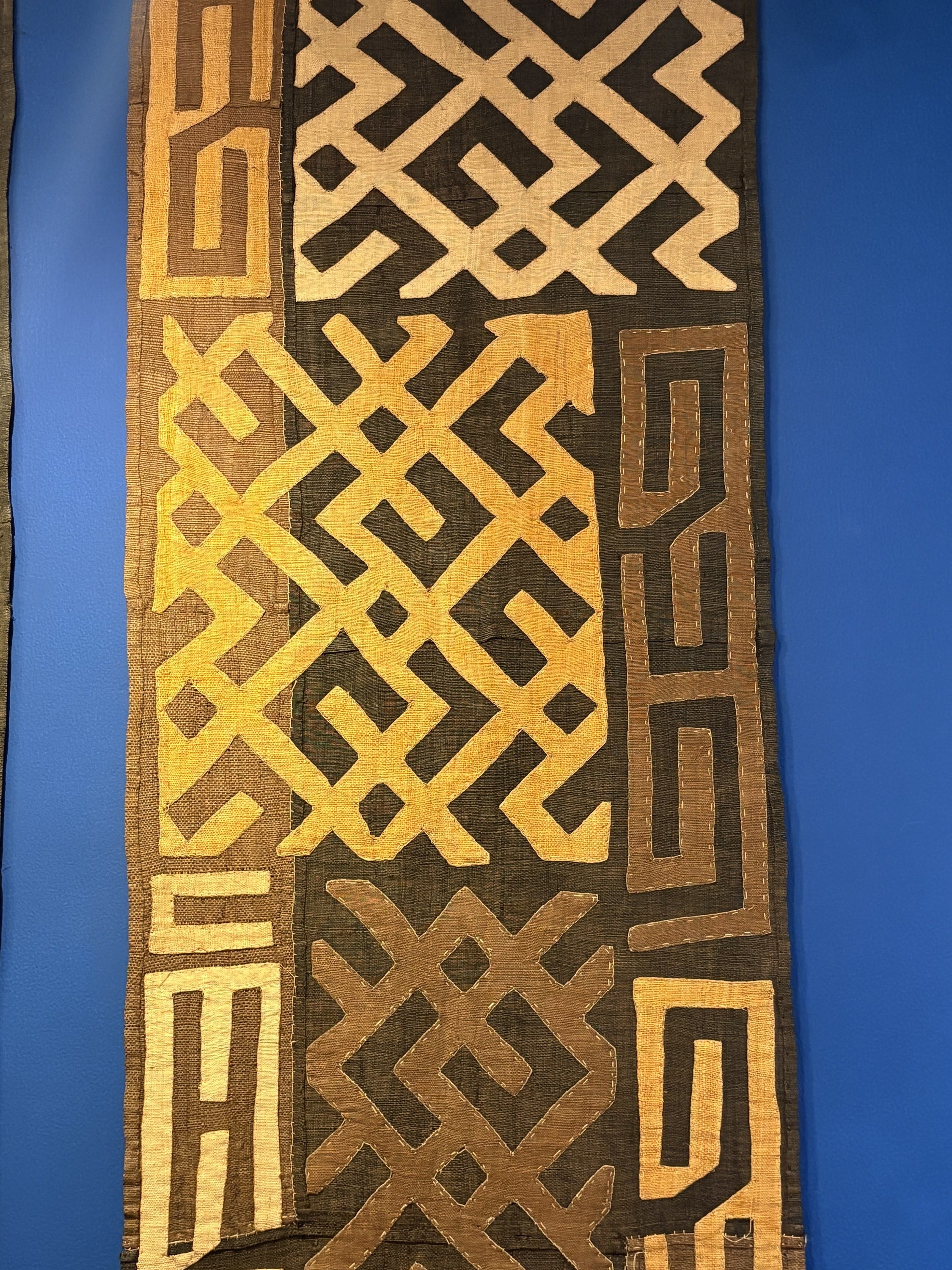Vintage African Rafia Kuba cloth 1960's - BBS_T021 (1)