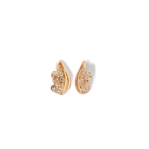 Vintage Half-Leaf Shaped Earrings