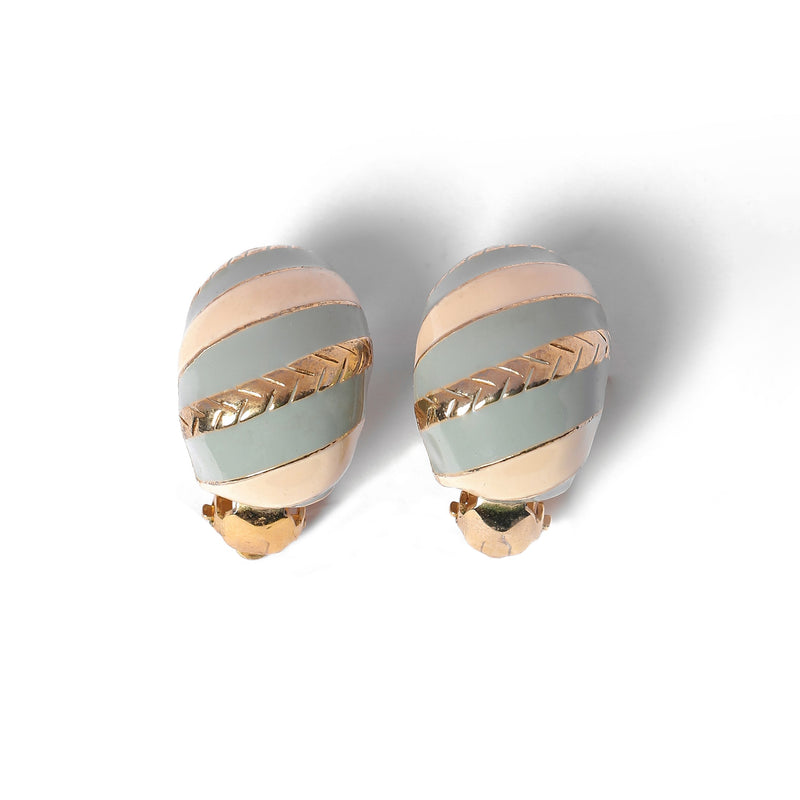 Vintage Blue and White Earrings - beg borrow steal studio