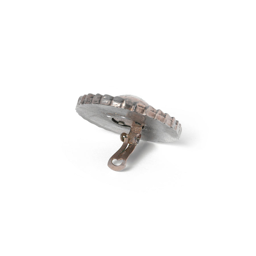 Vintage Silver Sheild Earrings