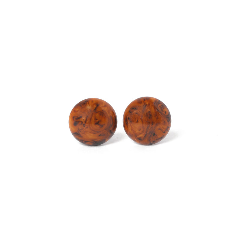 Vintage Marbel Textured Earrings - beg borrow steal studio