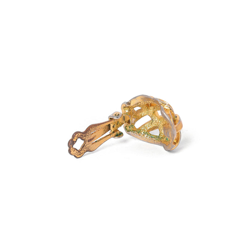 Vintage Straw Pattern Earrings - beg borrow steal studio