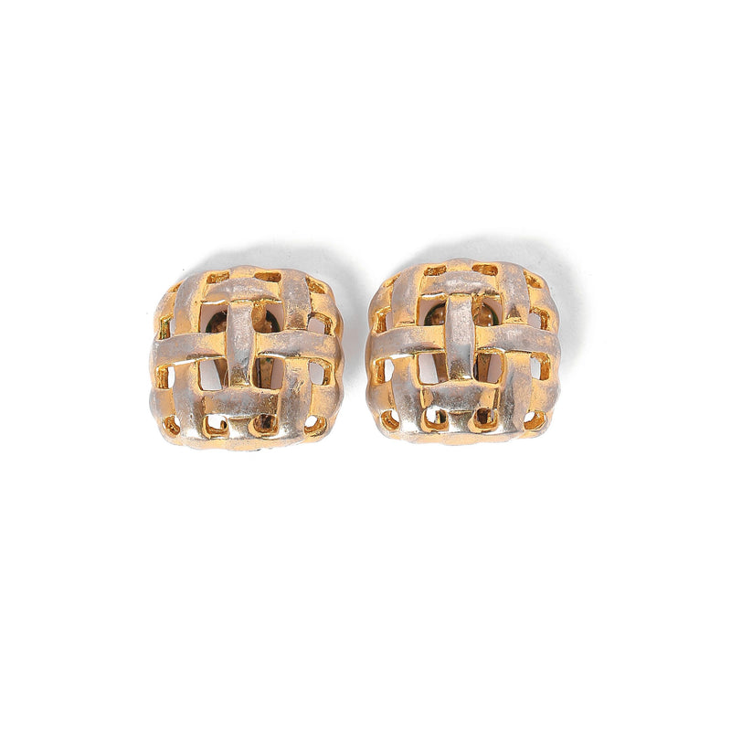 Vintage Criss- Cross Earrings - beg borrow steal studio
