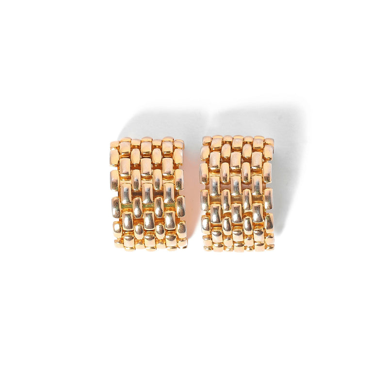 Vintage Brick Lay Link Earrings - beg borrow steal studio