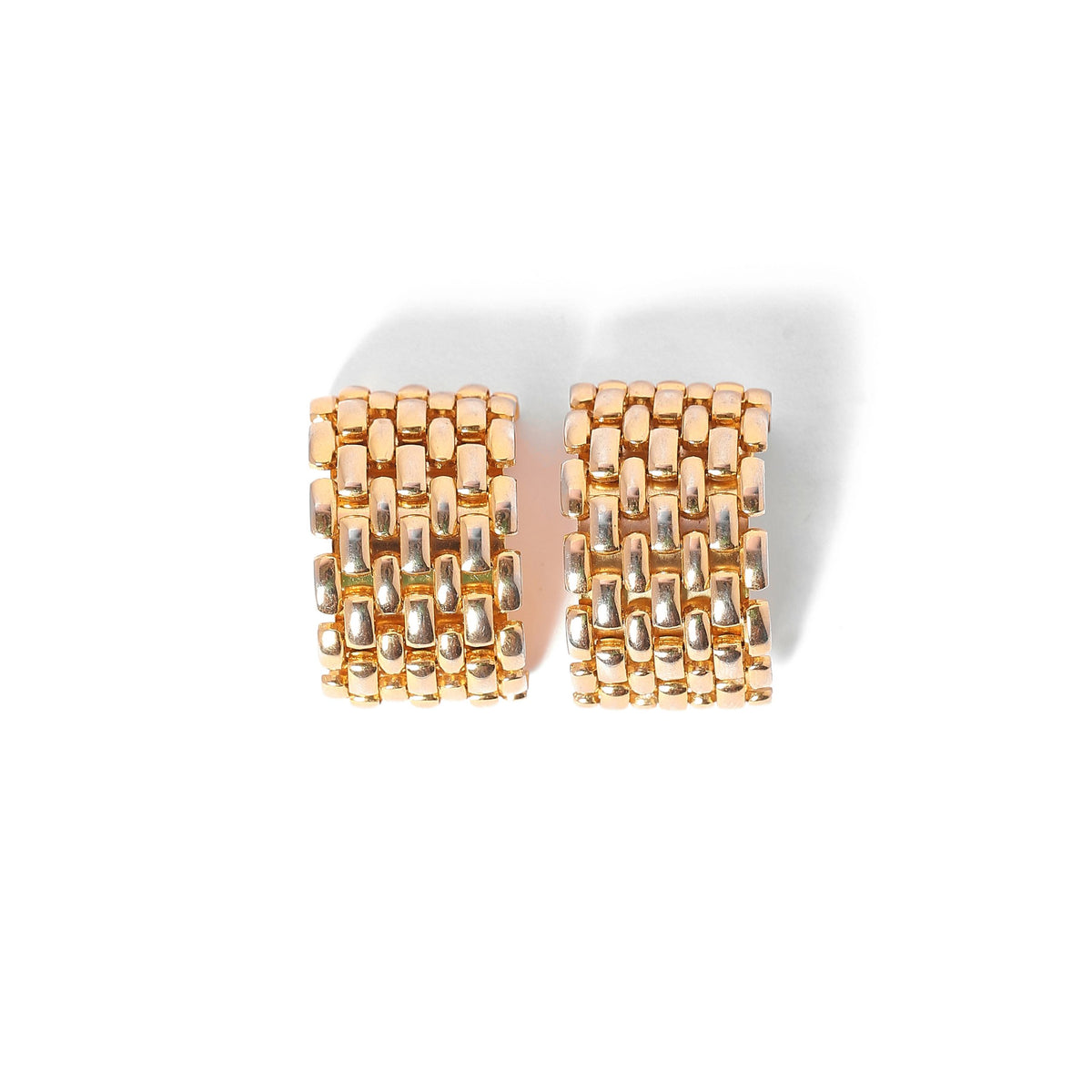 Vintage Brick Lay Link Earrings
