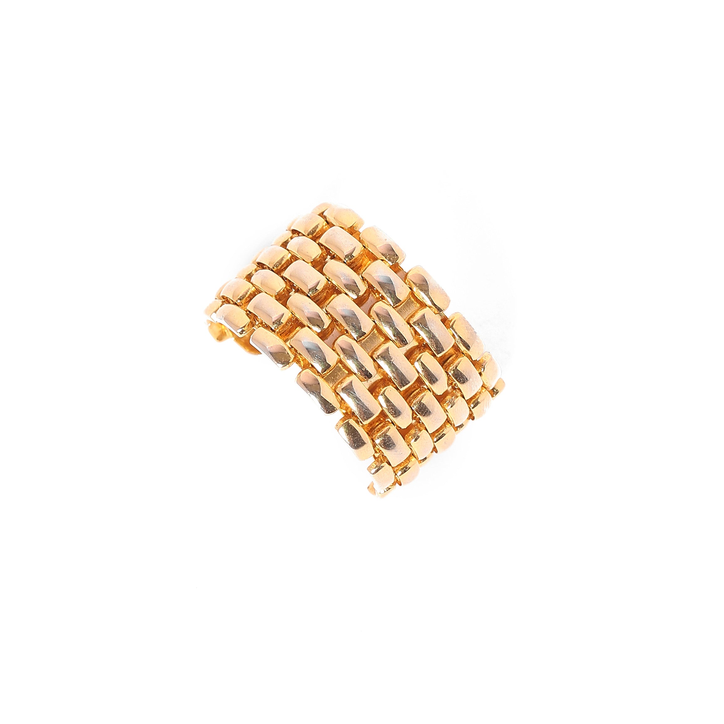 Vintage Brick Lay Link Earrings - beg borrow steal studio