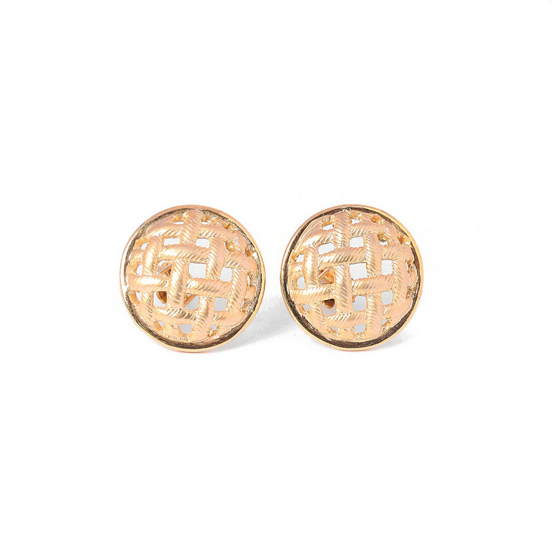 Vintage Basket Weave Earrings - beg borrow steal studio