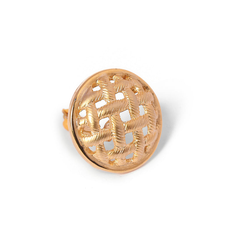 Vintage Basket Weave Earrings - beg borrow steal studio