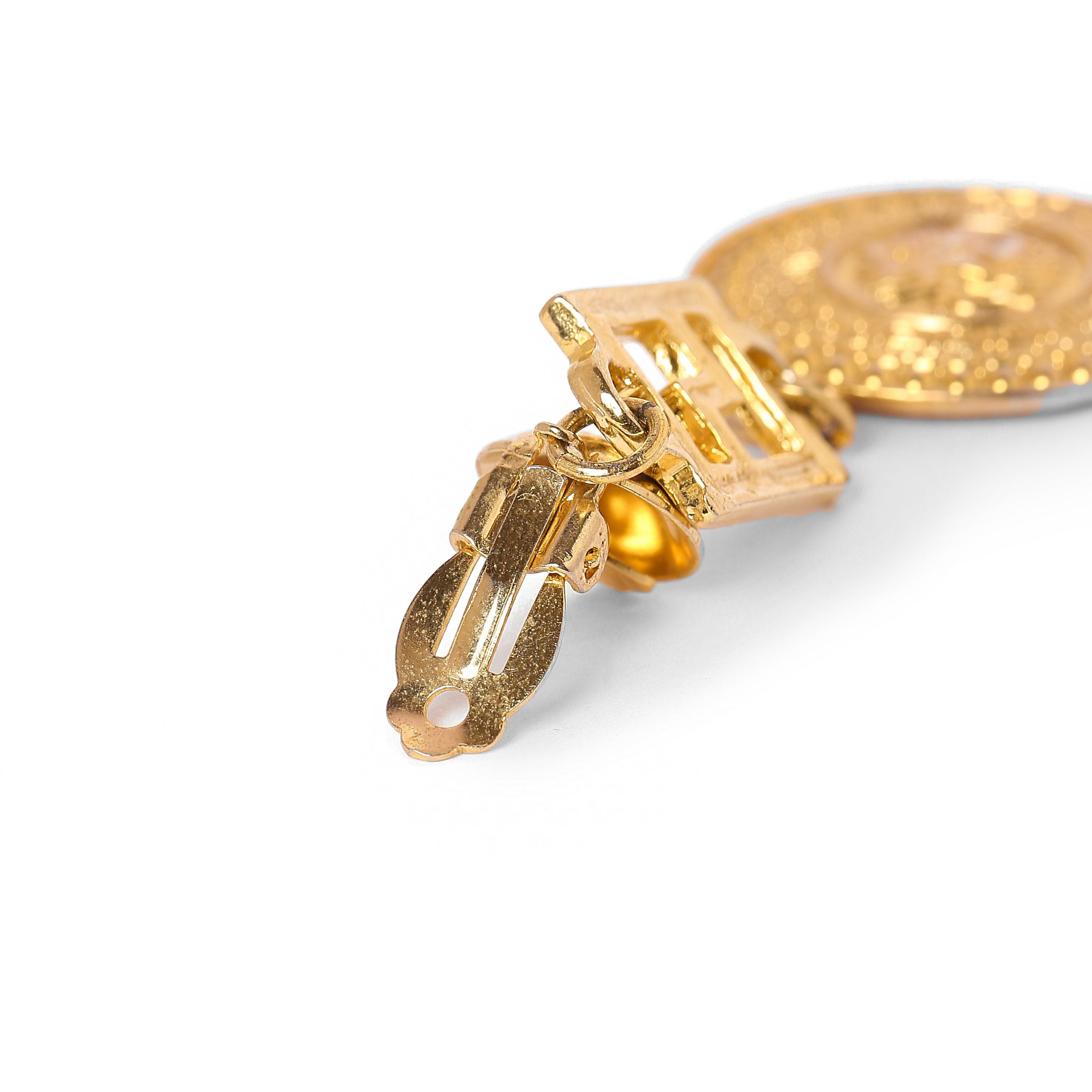 Vintage Medusa Dangler Earrings - beg borrow steal studio