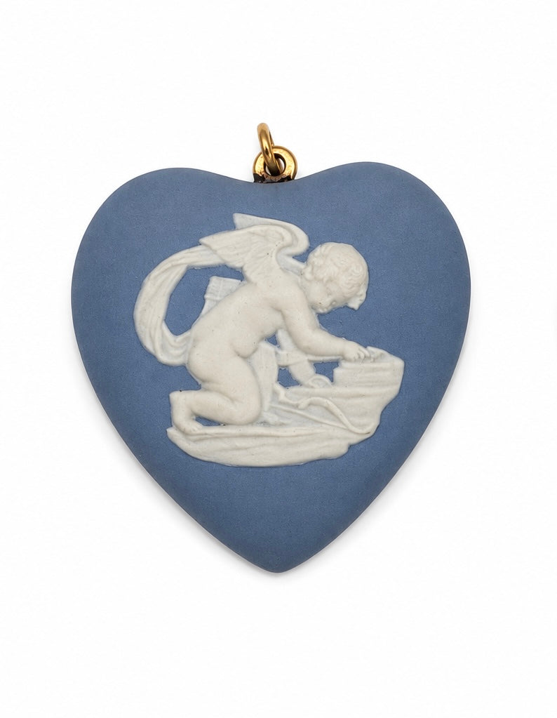 Vintage Italian Heart Wedgwood Pendant